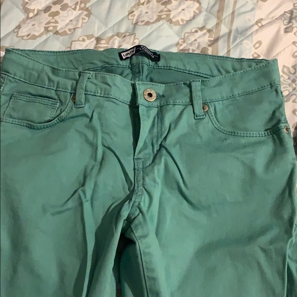 Levi’s Teal Skinny Jeans - Picture 3 of 4